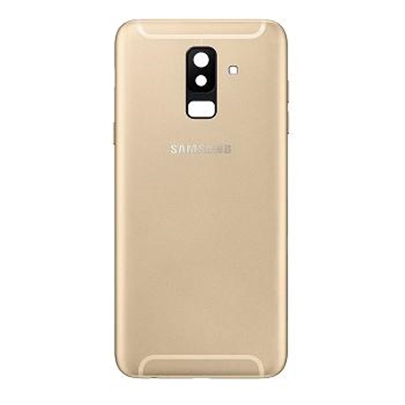 TAPA TRASERA CON LENTE PARA SAMSUNG GALAXY A6 PLUS A605 DORADO