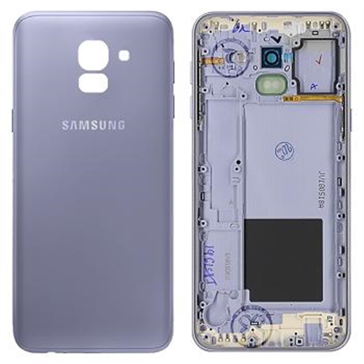 TAPA TRASERA  PARA SAMSUNG GALAXY J6 J600/J6 2018 GRIS