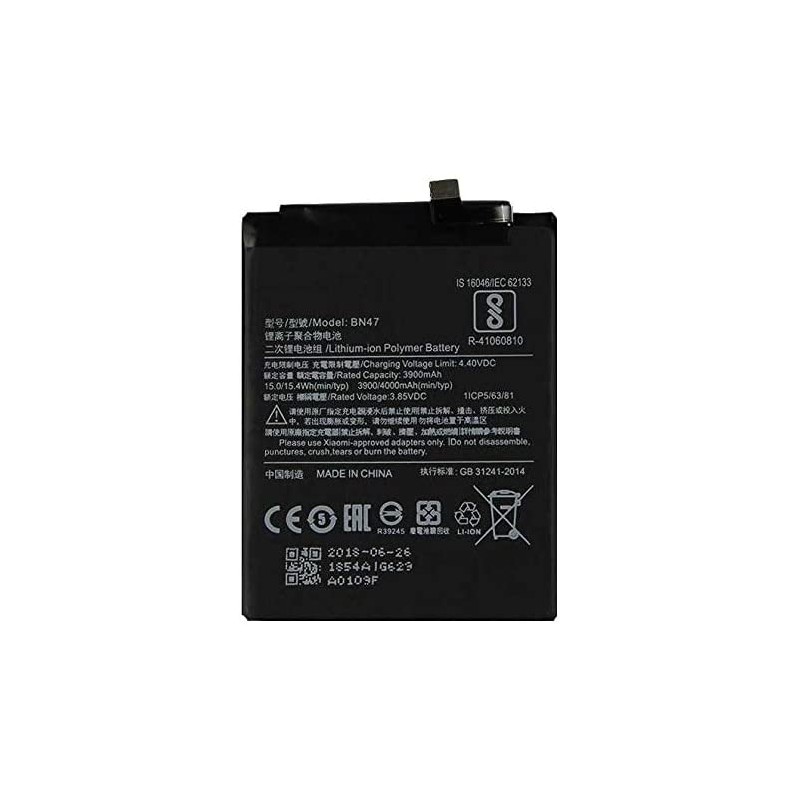 Bateria BN47 para Xiaomi Redmi 6 Pro, Mi A2 Lite, Xiaomi Mi 8