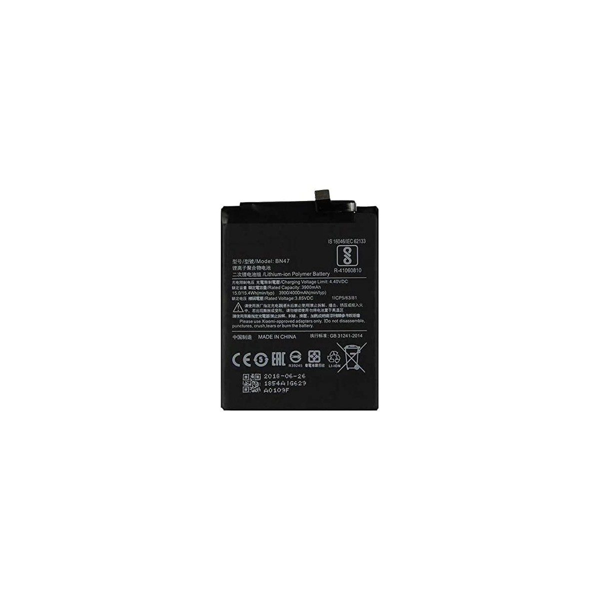 Bateria BN47 para Xiaomi Redmi 6 Pro,