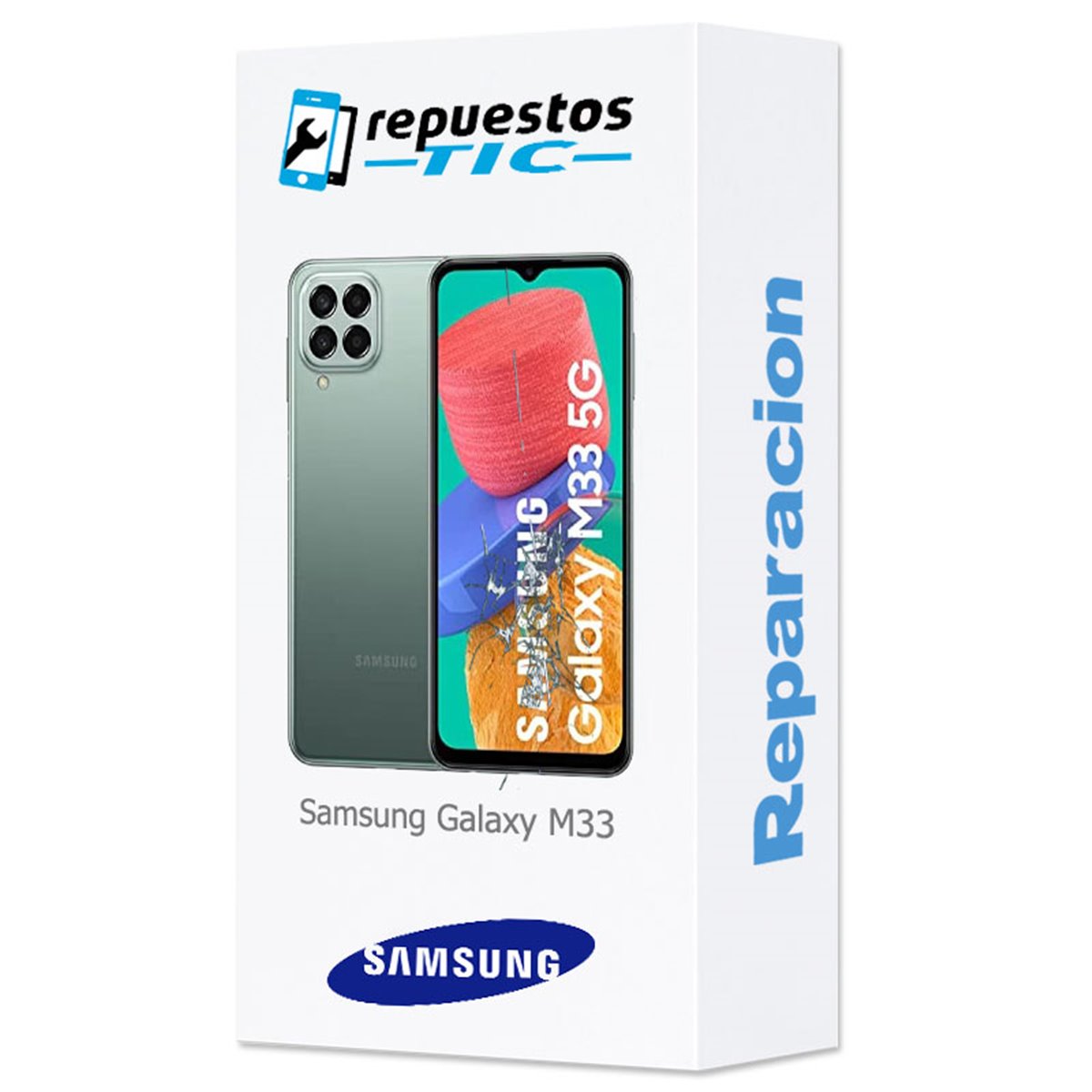 Cambio pantalla Samsung Galaxy M33 original Service Pack