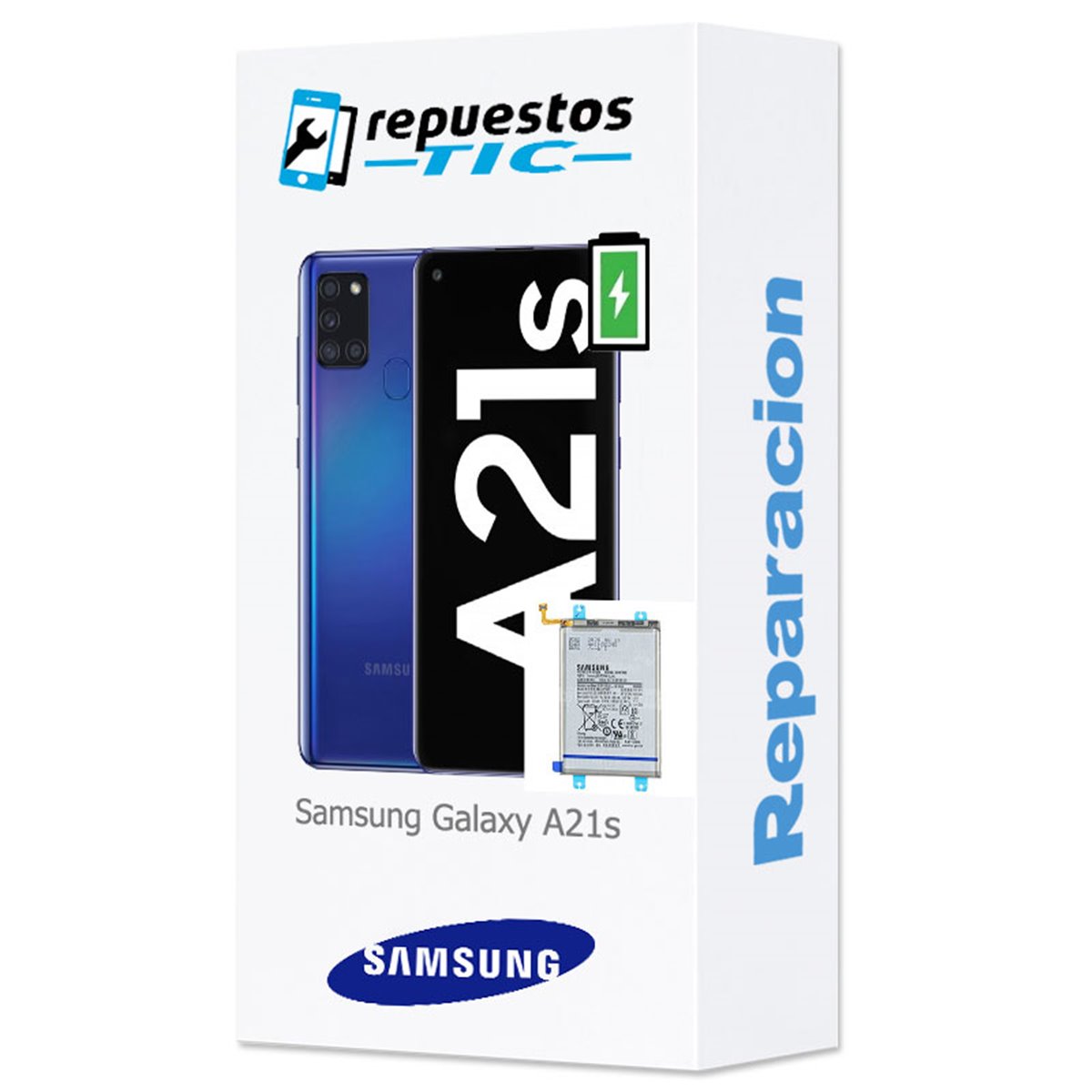 Cambio bateria original Samsung Galaxy A21s A217 Service Pack