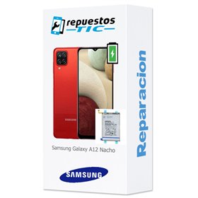 Cambio bateria original Samsung Galaxy A12 Nacho Service Pack