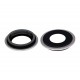 Set Lentes camara trasera con marco iPhone 12 color Blanco