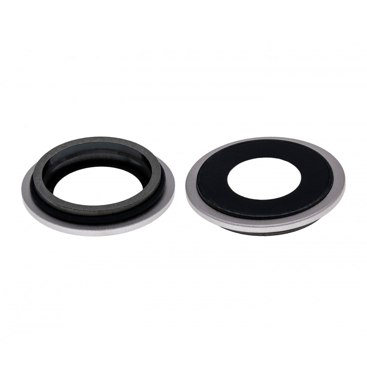 Set Lentes camara trasera con marco iPhone 12 color Blanco
