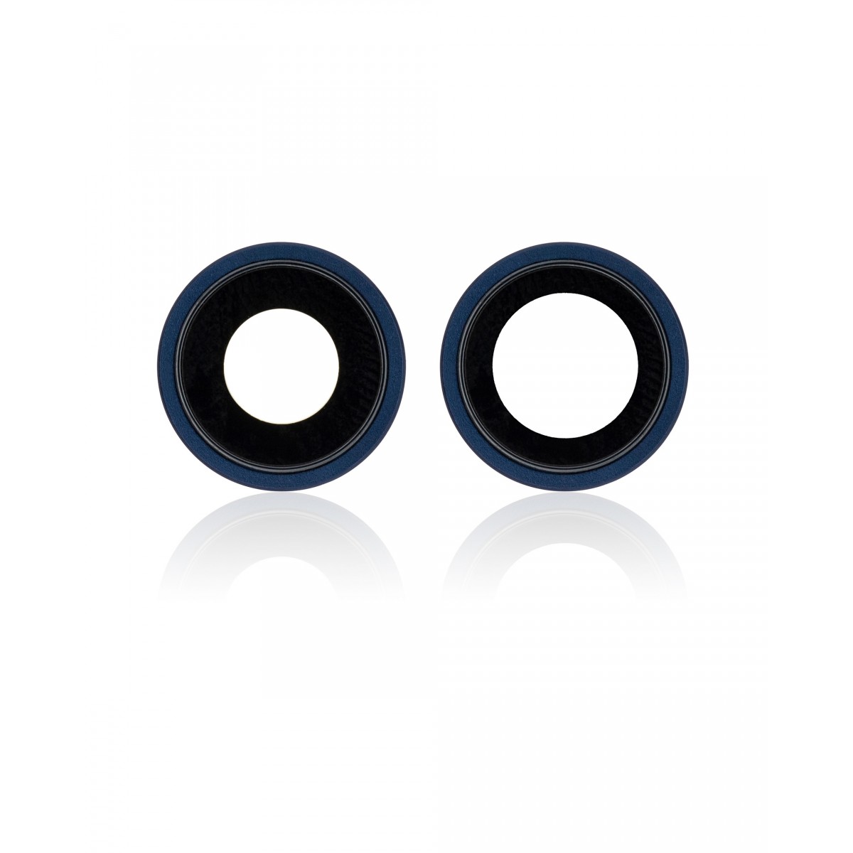 Set Lentes camara trasera con marco iPhone 12 color  Azul