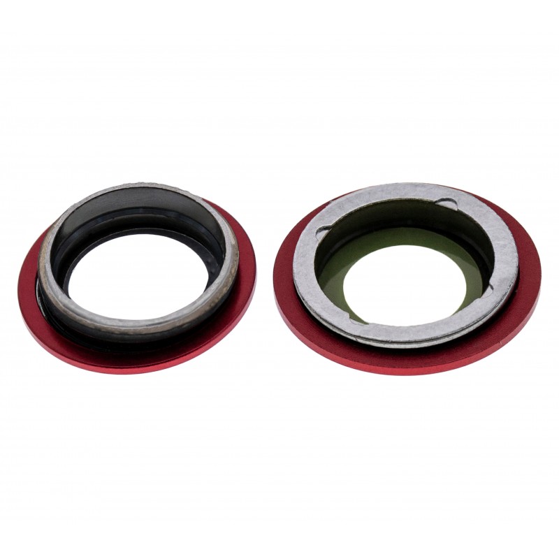 Set Lentes camara trasera con marco iPhone 12 color Rojo