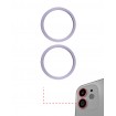 Set Lentes camara trasera con marco iPhone 12 color Purpura