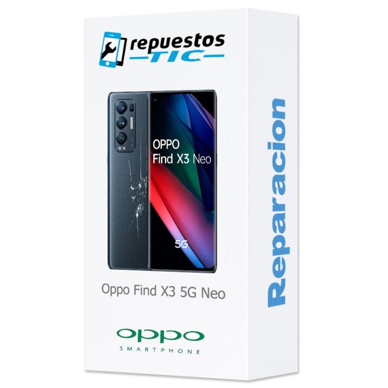 Reparacion/ cambio Tapa trasera original Oppo Find X3 5G Neo Negra
