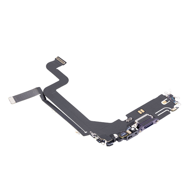 Flex conector de carga y micro iPhone 14 Pro Max Purpura