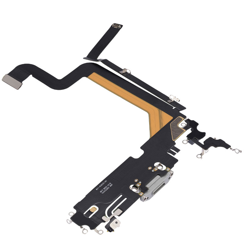 Flex conector de carga y micro iPhone 14 Pro Max Blanco
