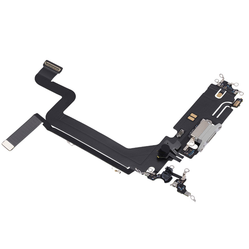 Flex conector de carga y micro iPhone 14 Pro Max Blanco