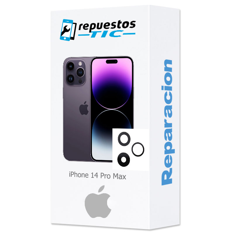 Cambio lente de camara trasera iPhone 14 Pro Max 