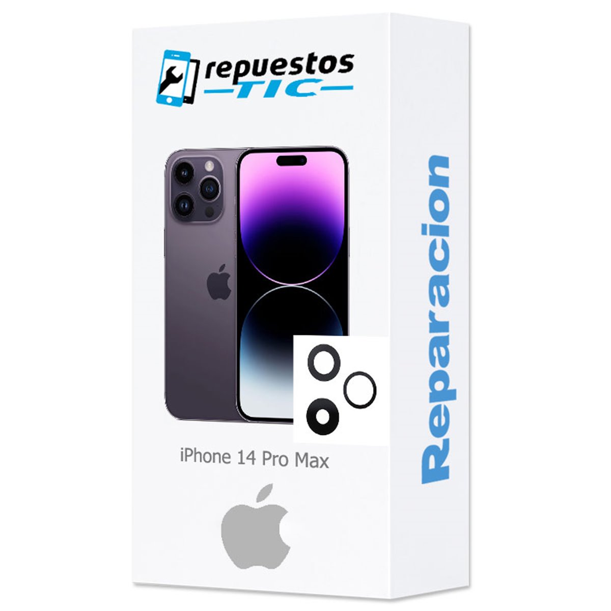 Cambio lente de camara trasera iPhone 14 Pro Max 