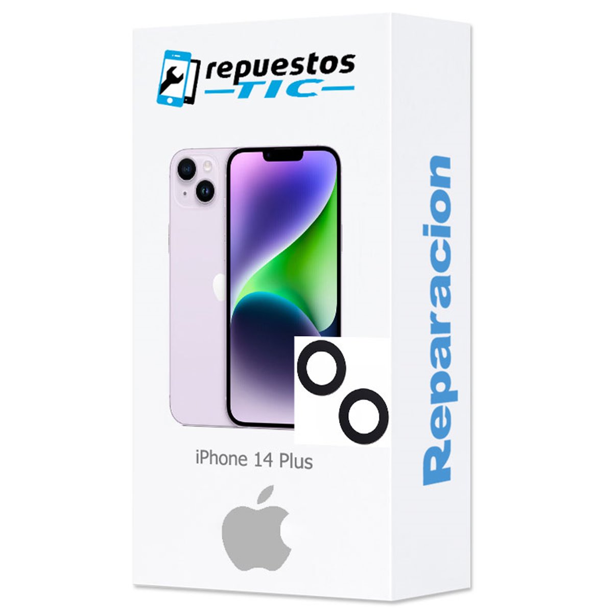Cambio lente de camara trasera iPhone 14 Plus 