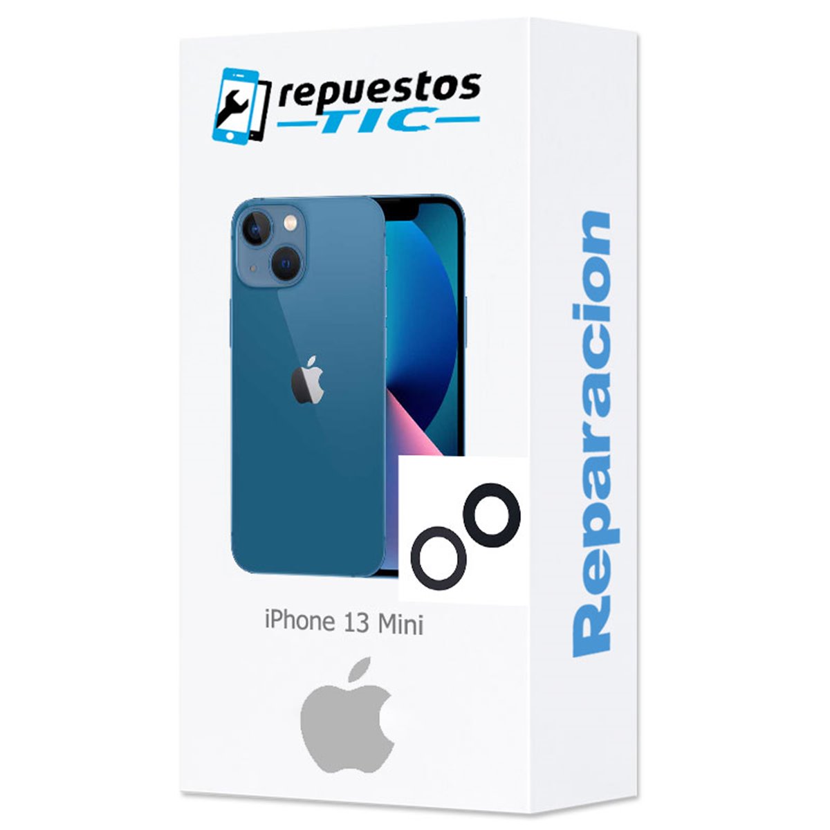 Cambio lente de camara trasera iPhone 13 Mini 