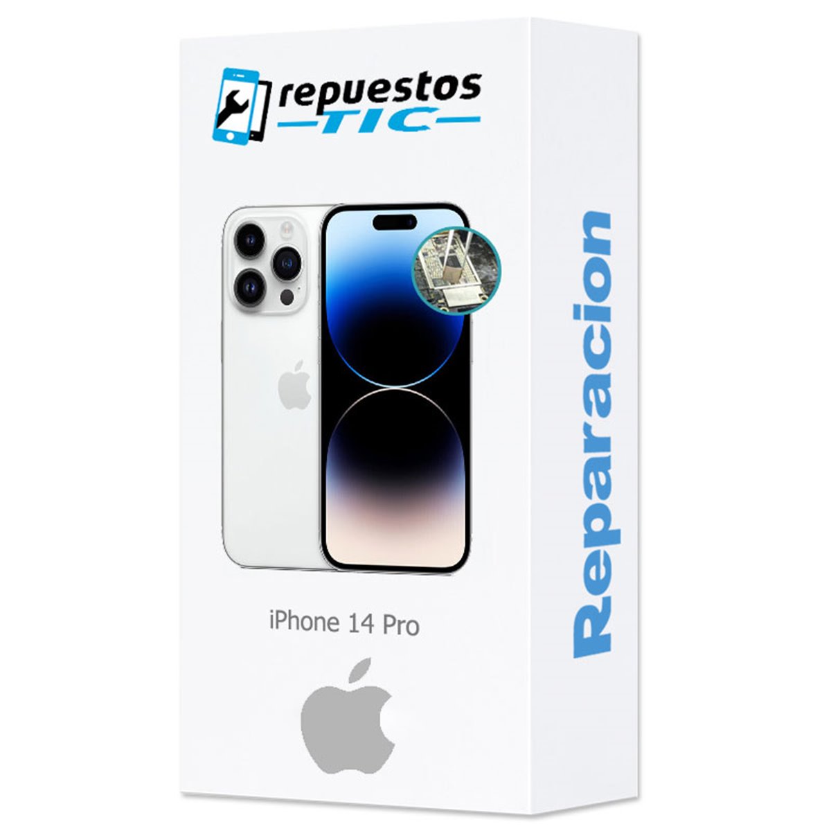 Reparacion fallo de imagen iPhone 14 Pro (chip ic de backlight)