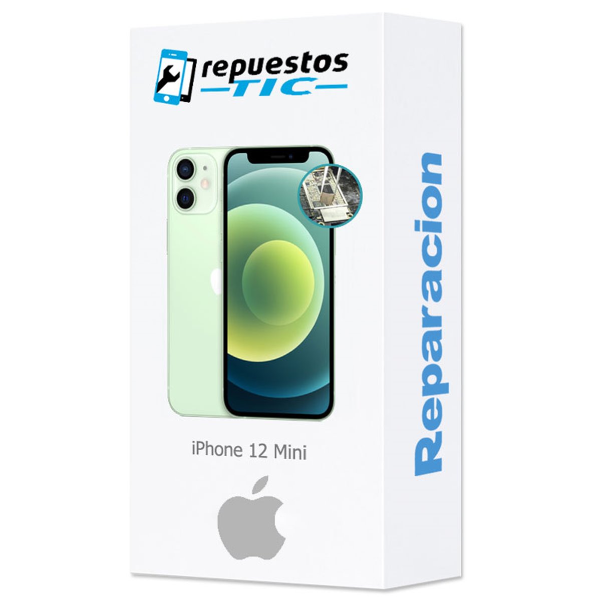 Reparacion fallo de imagen iPhone 12 Mini (chip ic de backlight)