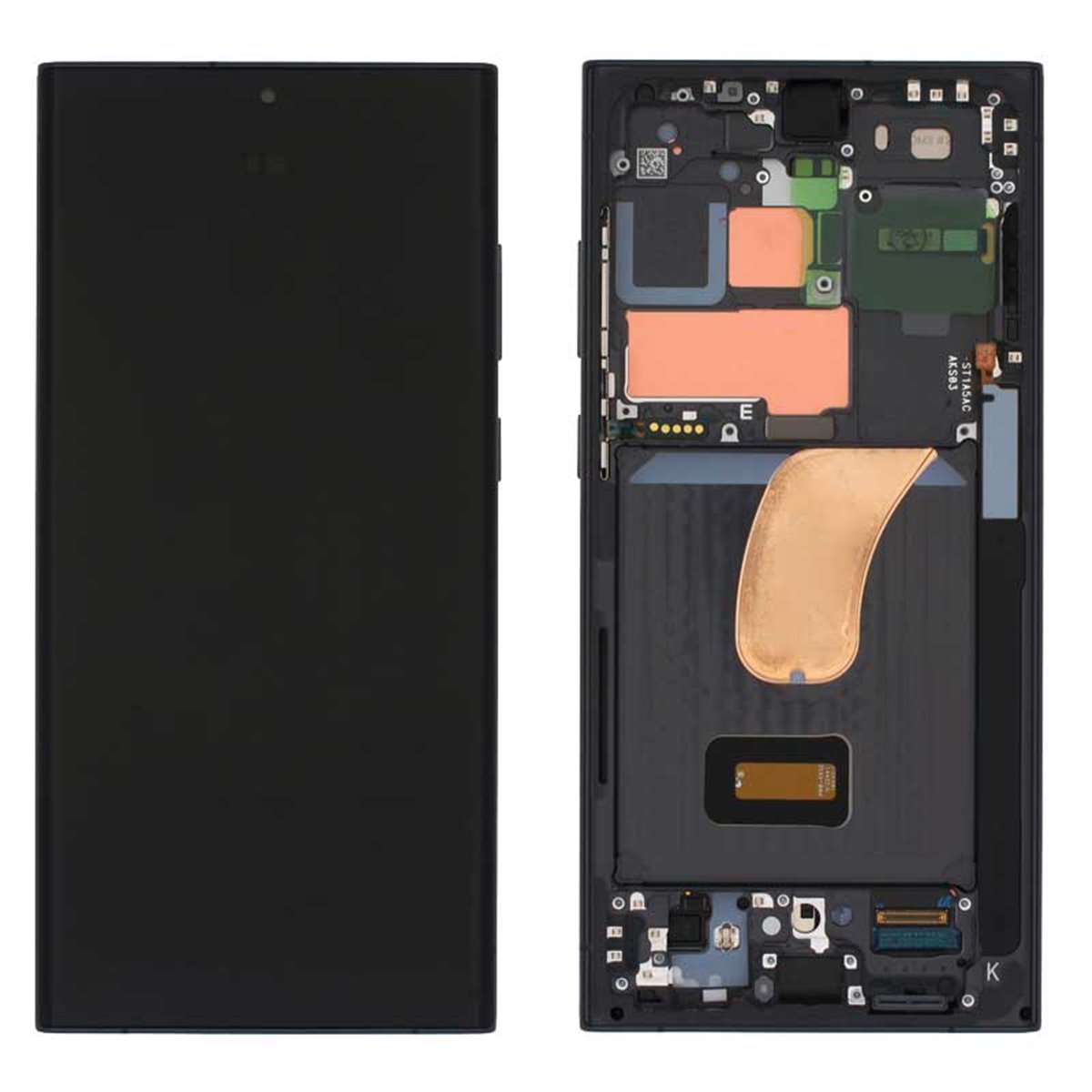 Pantalla original Samsung Galaxy S23 Ultra S918 Service Pack Negra