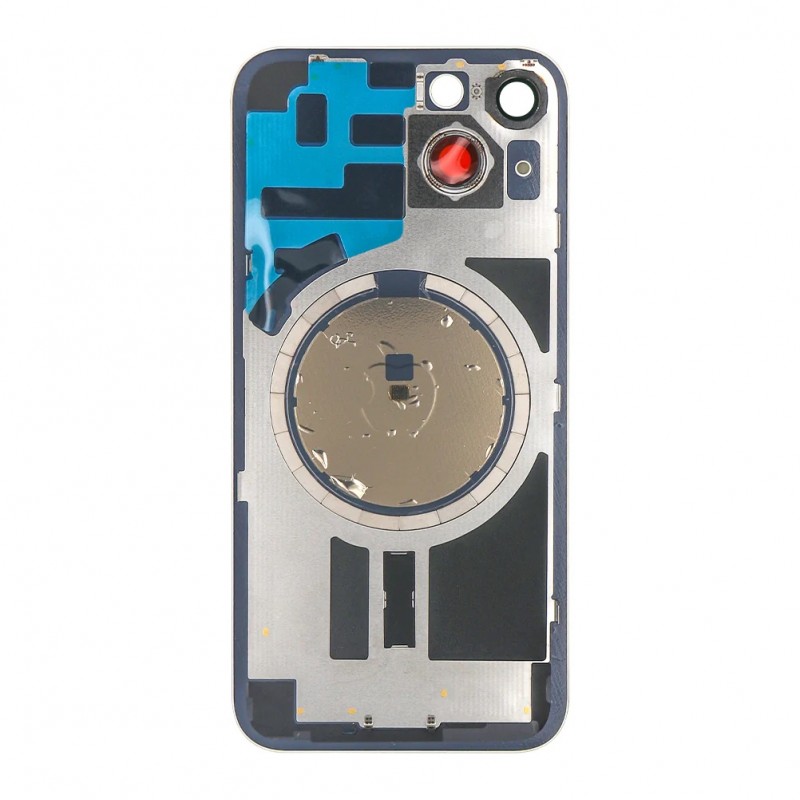 Tapa trasera  con marco iPhone 14 Plus (facil instalacion) Azul