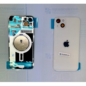 Tapa trasera con marco iPhone 14 Plus (facil instalacion) Blanca