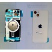Tapa trasera con marco iPhone 14 Plus (facil instalacion) Blanca