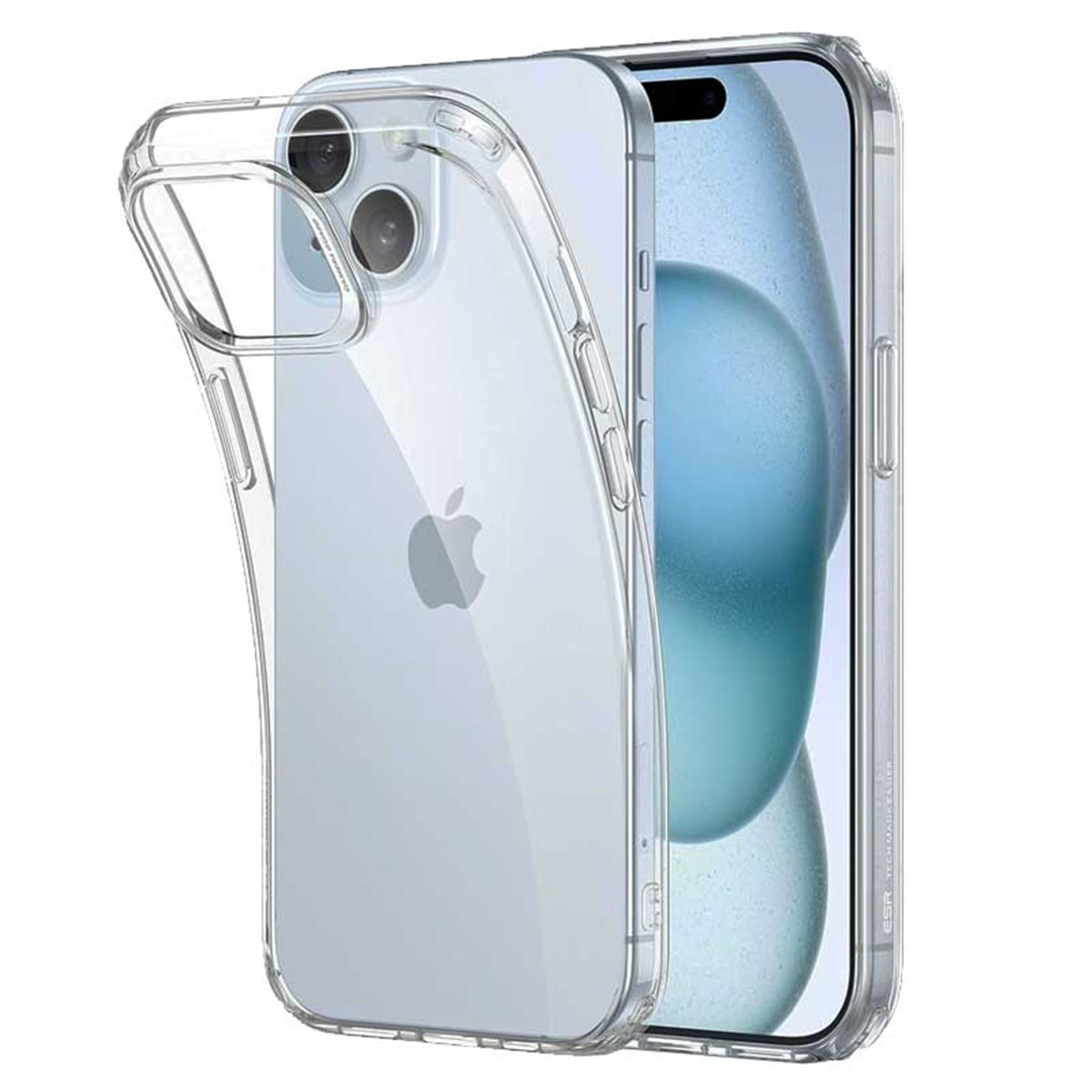 Funda protectora silicona transparente iPhone 15 Plus