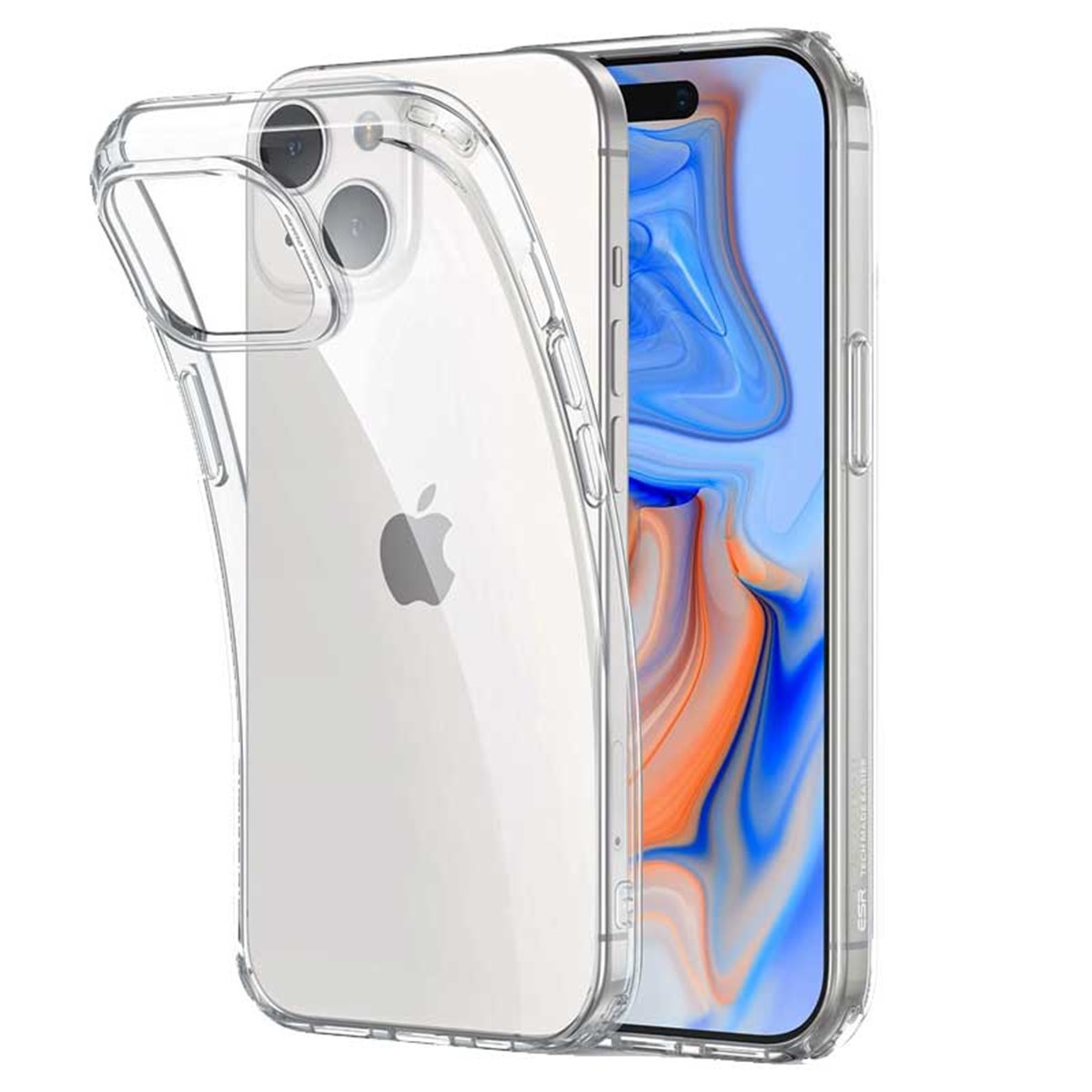 Funda protectora silicona transparente iPhone 15