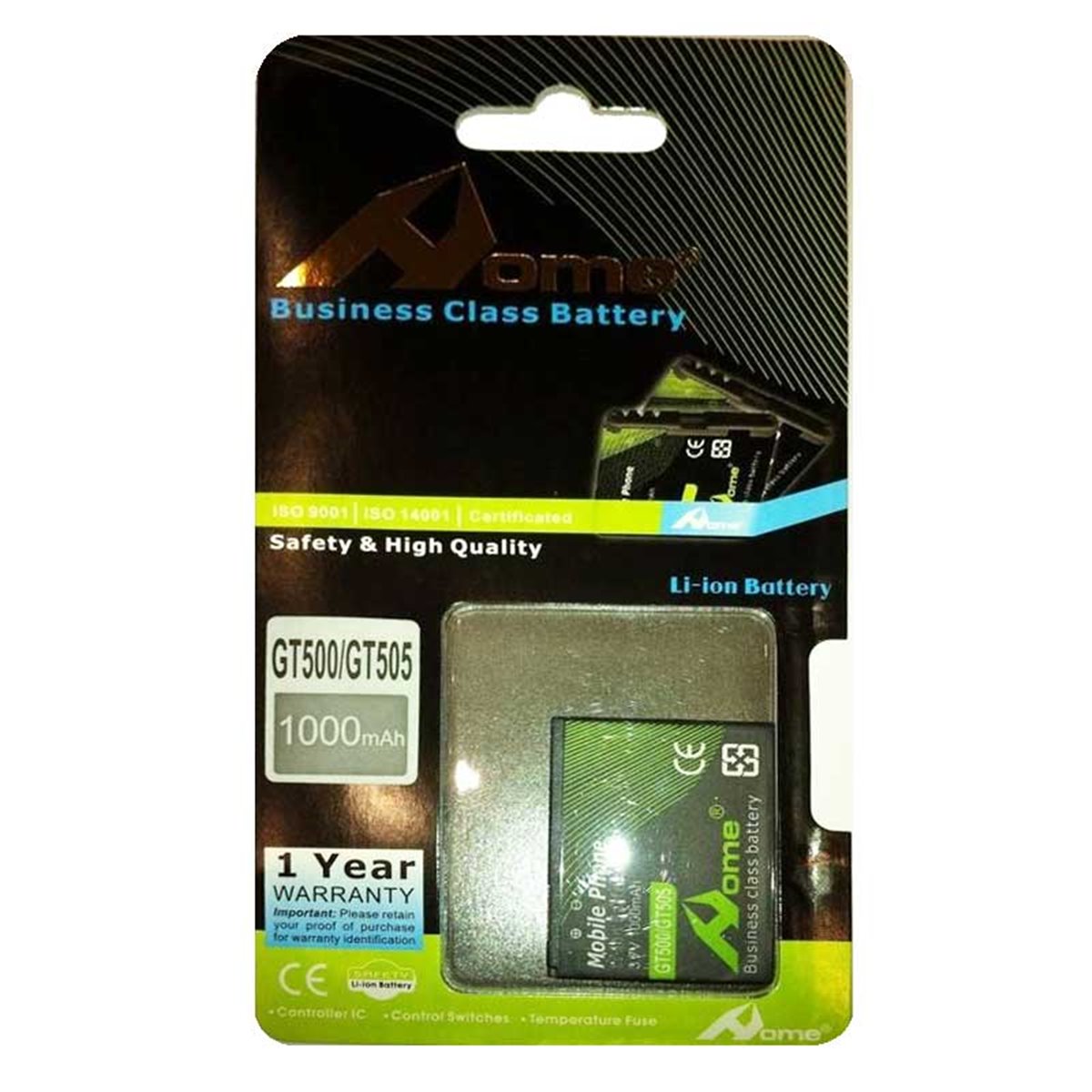 Bateria IP-580N para LG GC900, GM730, GT500, GT505 1000 mAh