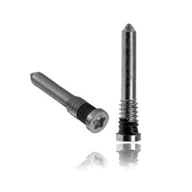 Set tornillos inferiores iPhone 13 mini pentagonal / pentalobe original apple (negro)