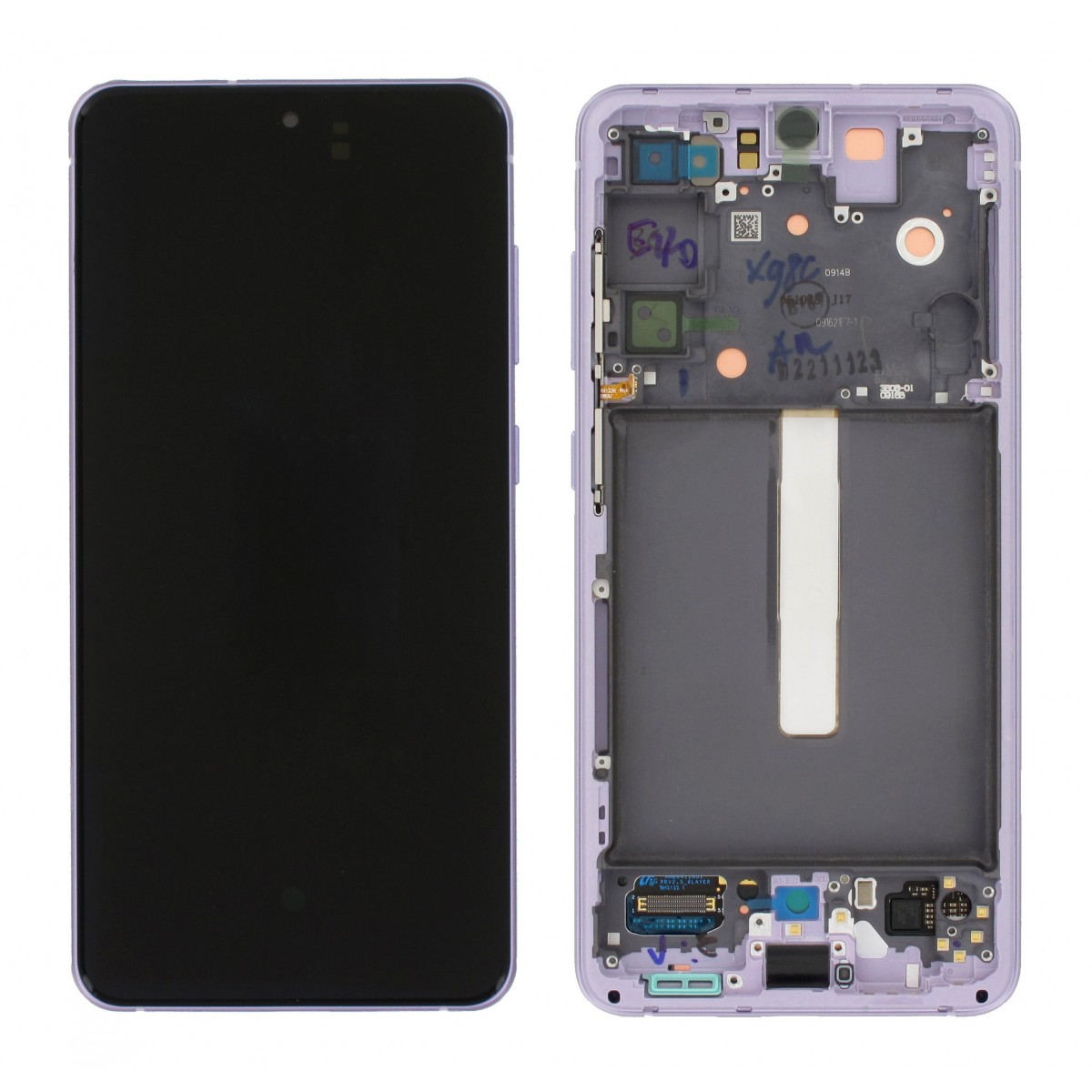 Pantalla completa original con marco Samsung Galaxy S21 FE G990B Lavanda