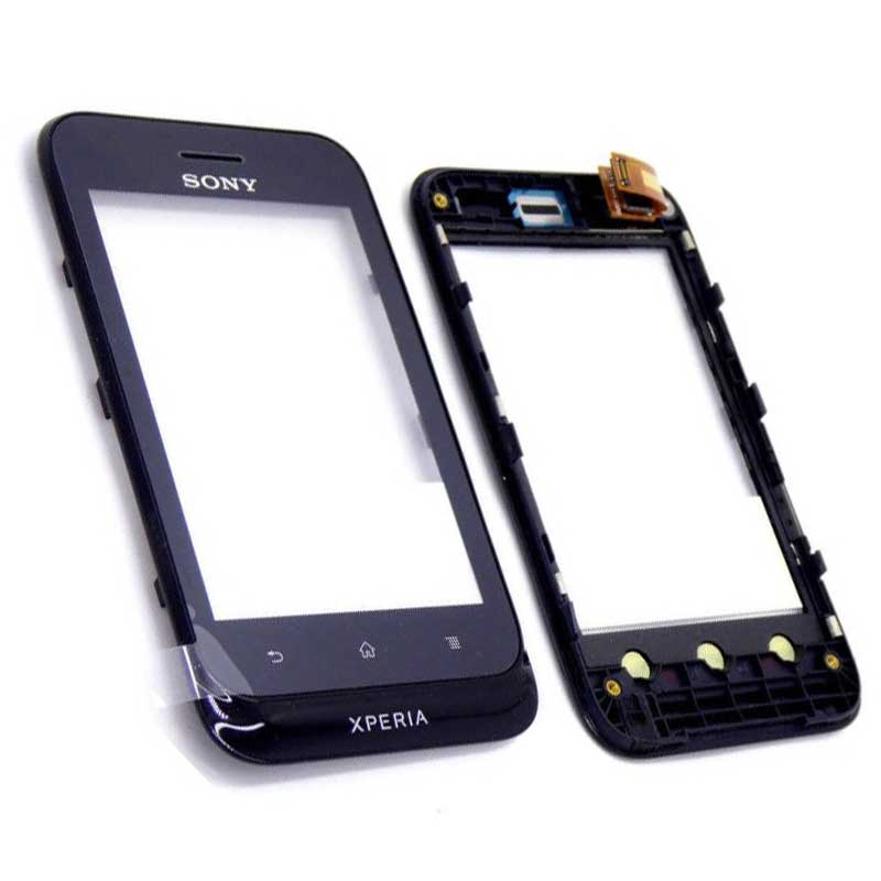 Pantalla tactil con marco Sony Xperia Tipo ST21i digitalizador Negro