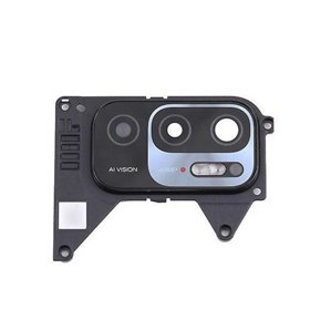 Lente camara trasera con marco Xiaomi Redmi Note 10 5G Negra