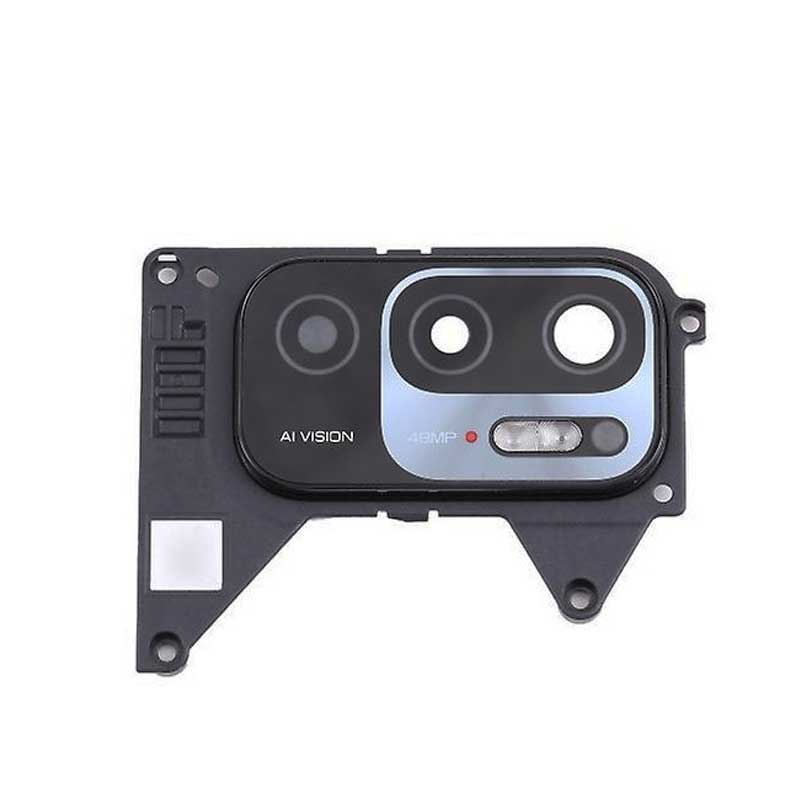 Lente camara trasera con marco Xiaomi Redmi Note 10 5G Negra