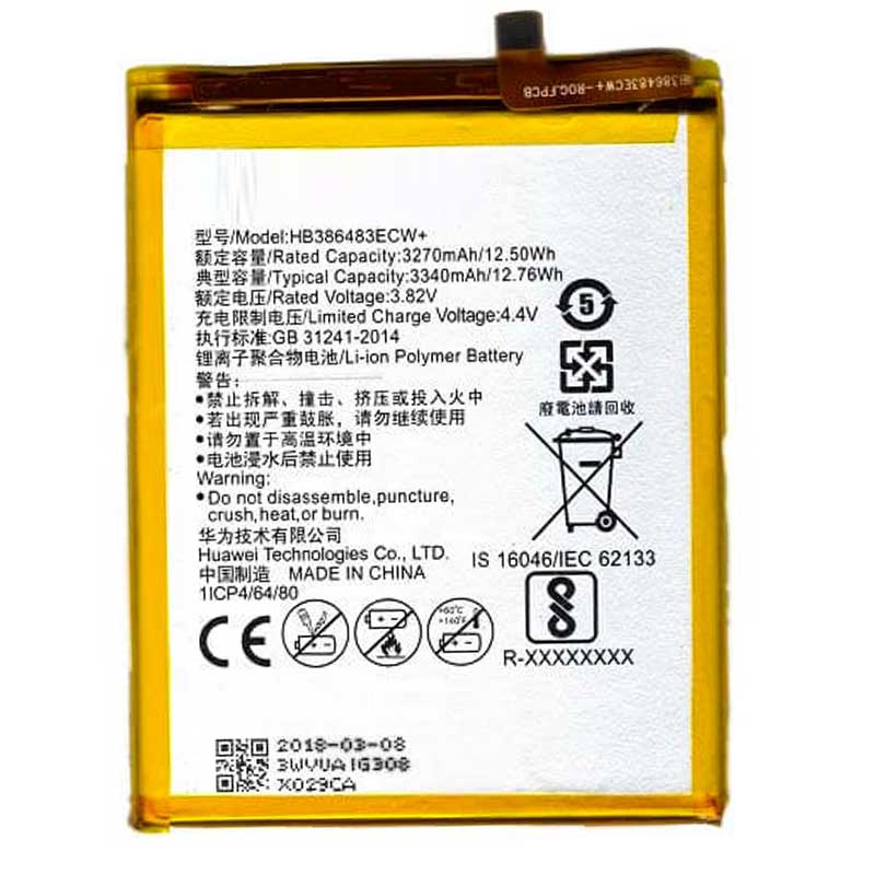 Bateria HB386483ECW Huawei Honor 6X 3340 mAh