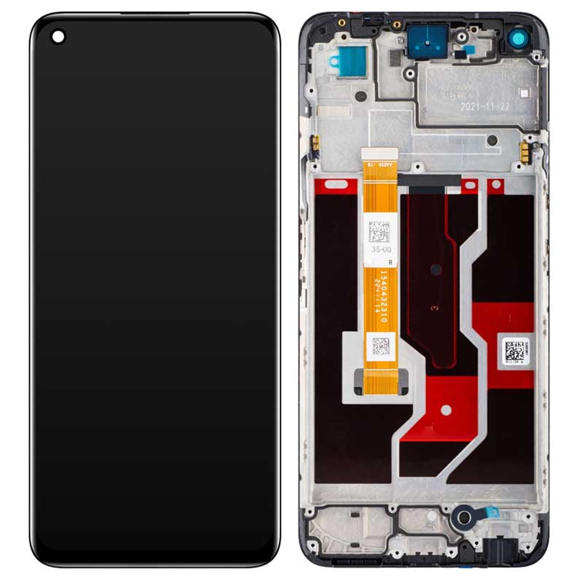 Pantalla original Oppo A96 4G (CPH2333) Service Pack Negra