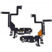 Flex conector de carga y micro iPhone 14 Pro Purpura