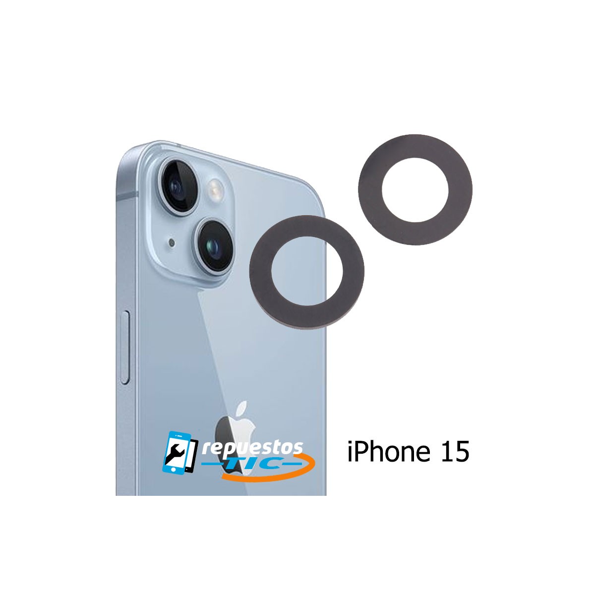 Set Lentes Camara trasera iPhone 15