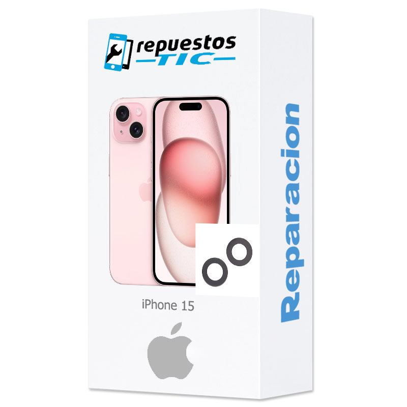 Cambio lente de camara trasera iPhone 15