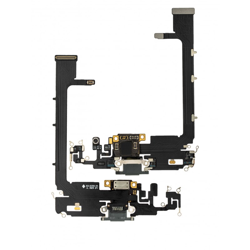 Flex conector de carga y micro iPhone 11 Pro Max Con Chip Verde