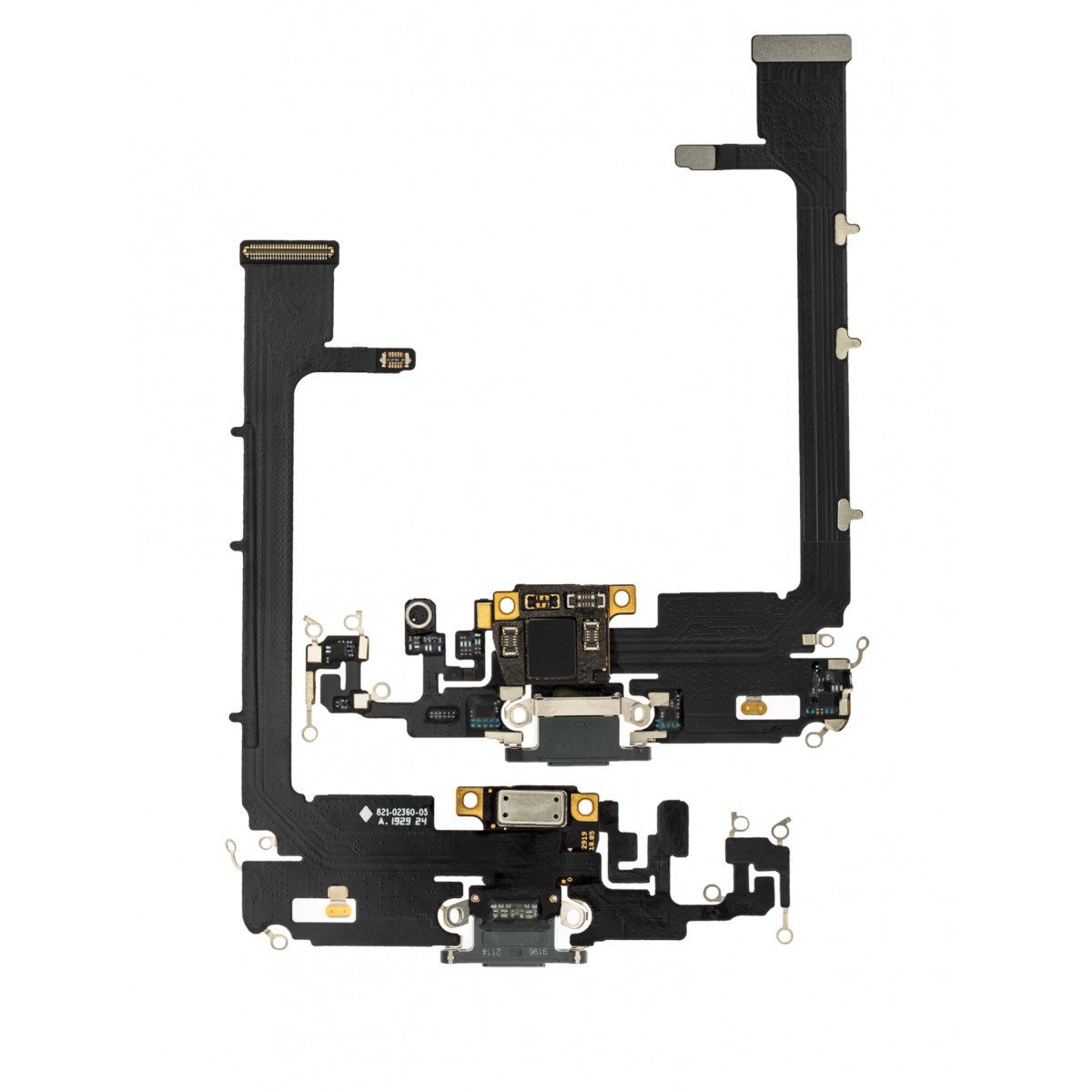 Flex conector de carga y micro iPhone 11 Pro Max Con Chip Verde