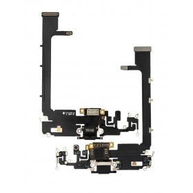 Flex conector de carga y micro iPhone 11 Pro Max Con Chip Negro