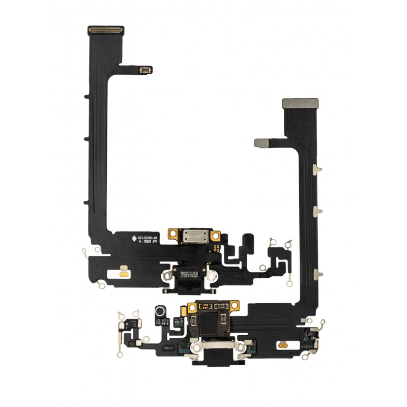 Flex conector de carga y micro iPhone 11 Pro Max Con Chip Negro