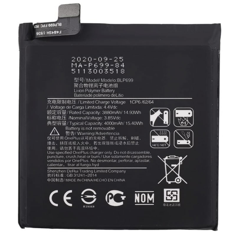 Bateria One Plus 7 Pro BLP699 4000 mAh