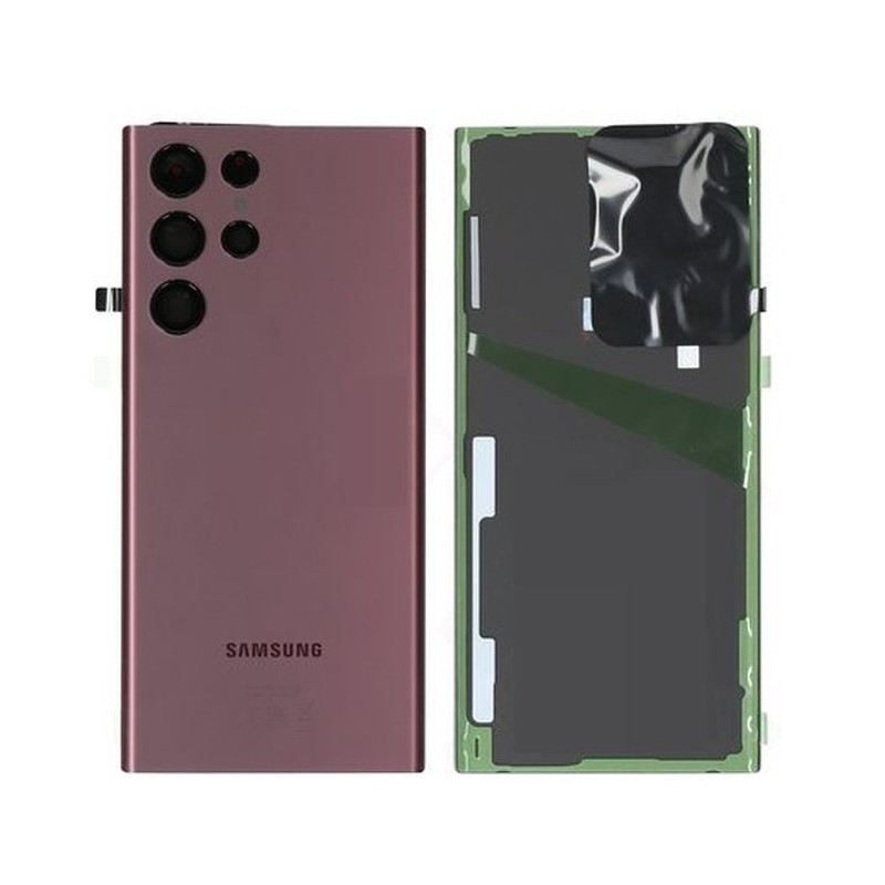 Tapa trasera original Samsung Galaxy S22 Ultra 5G S908 Borgoña (Burgundy)