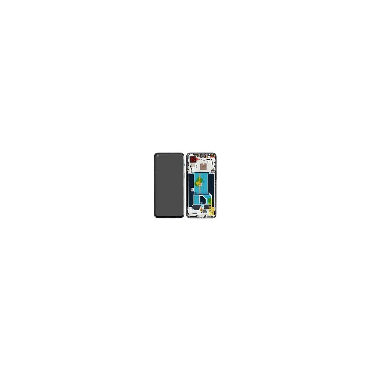 Pantalla original OnePlus Nord 2T 5G completa con marco Gris