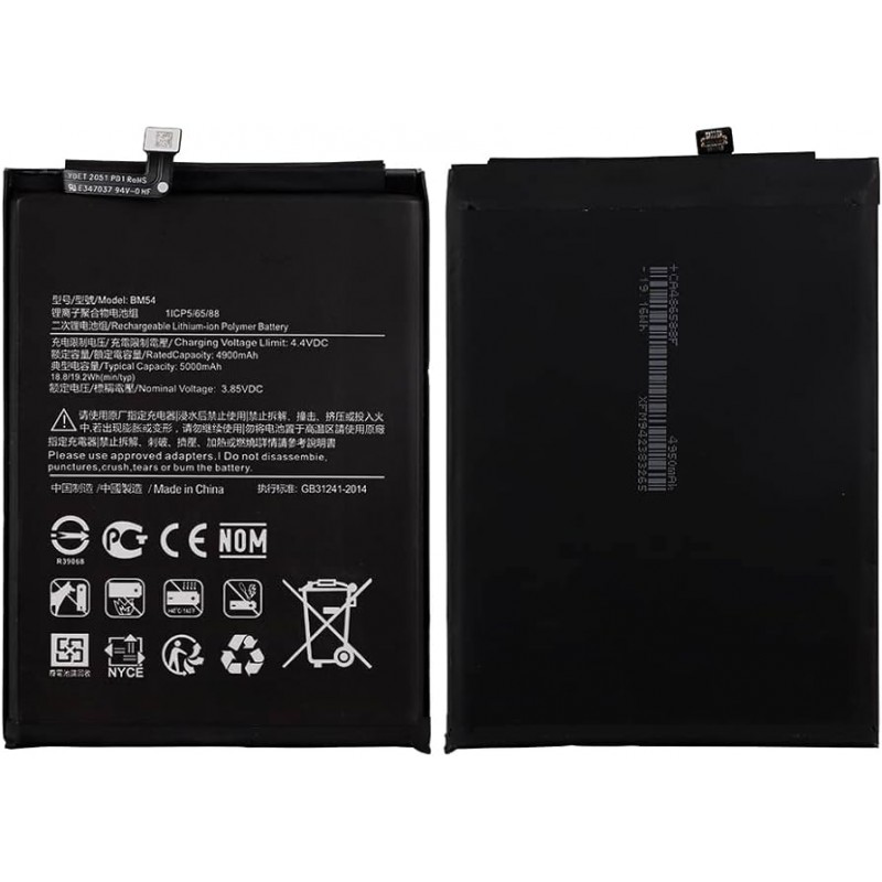 Bateria BM54 Xiaomi Redmi Note 9T calidad Premium