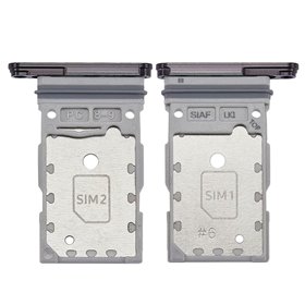 Bandeja Dual SIM Micro SD Samsung Galaxy S23 S911/ S23 Plus S916 Negra