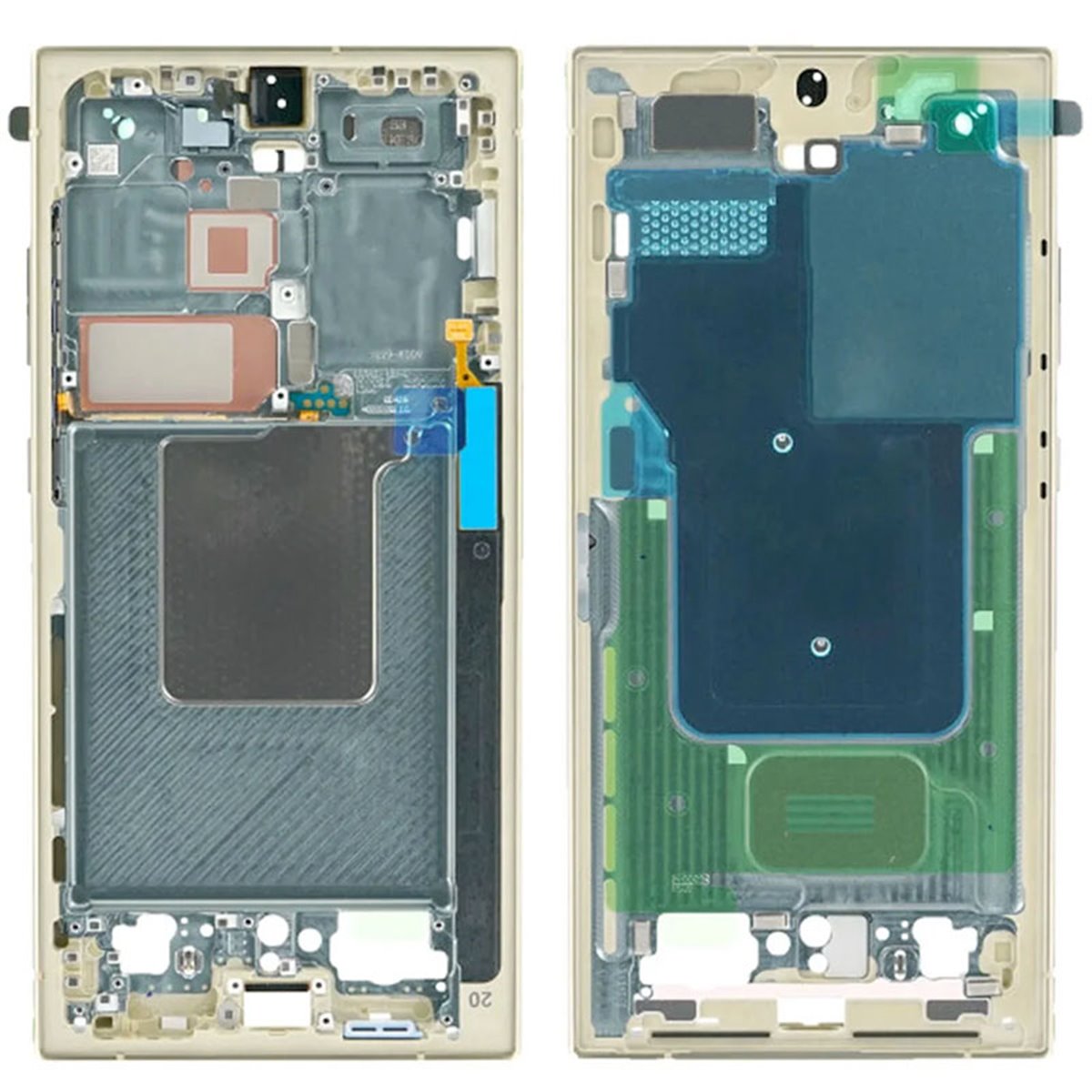 Chasis intermedio pantalla original Samsung Galaxy S24 Ultra S928 Amarillo