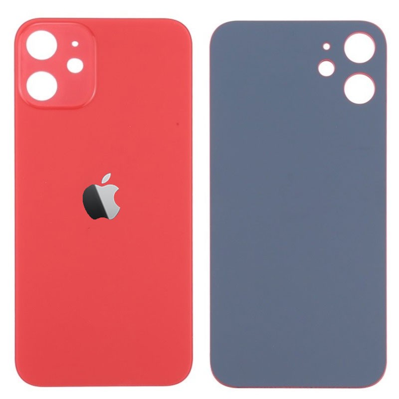 Tapa trasera iPhone 12 Rojo (facil instalacion)